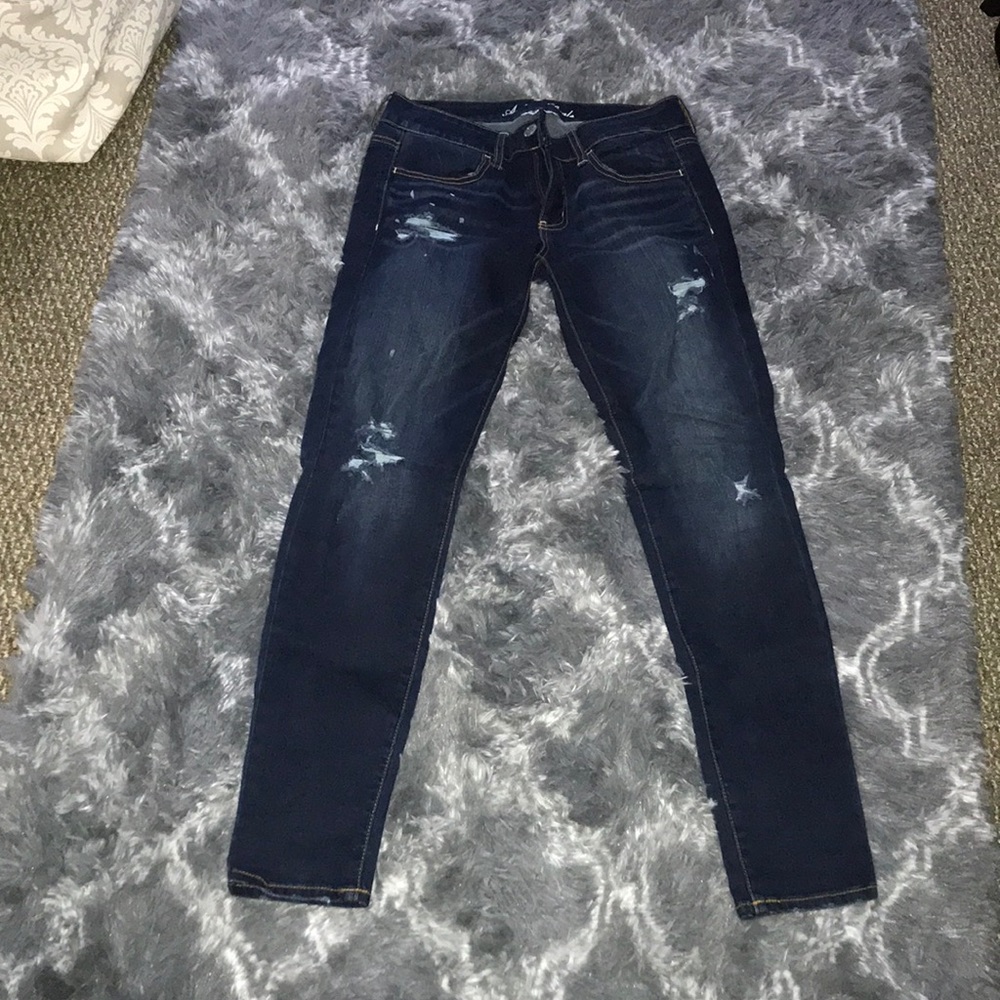 Size 6 dark blue American Eagle jeans